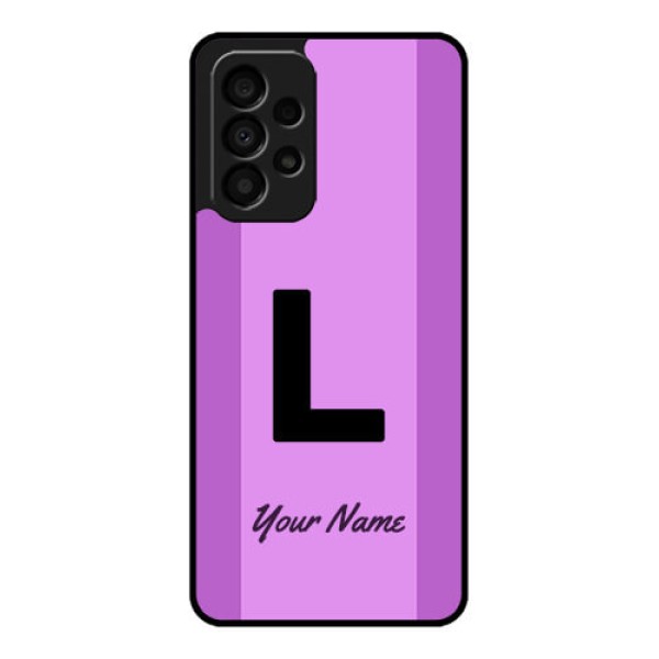 Galaxy A33 5G Custom Glass Phone Case - Tricolor custom text Design