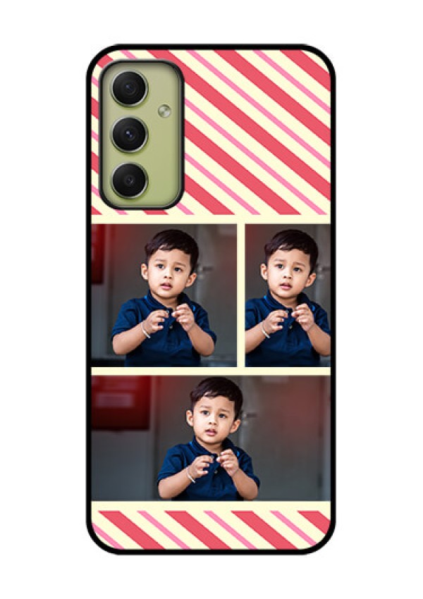 Galaxy A34 5G Personalized Glass Phone Case - Picture Upload Mobile Case Design