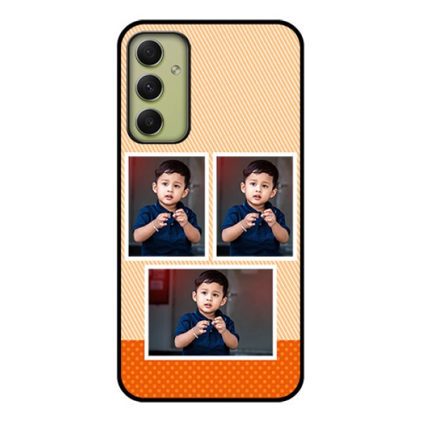 Galaxy A34 5G Photo Printing on Glass Case - Bulk Photos Upload Design