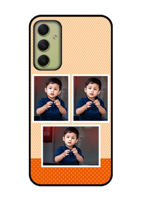 Galaxy A34 5G Photo Printing on Glass Case - Bulk Photos Upload Design