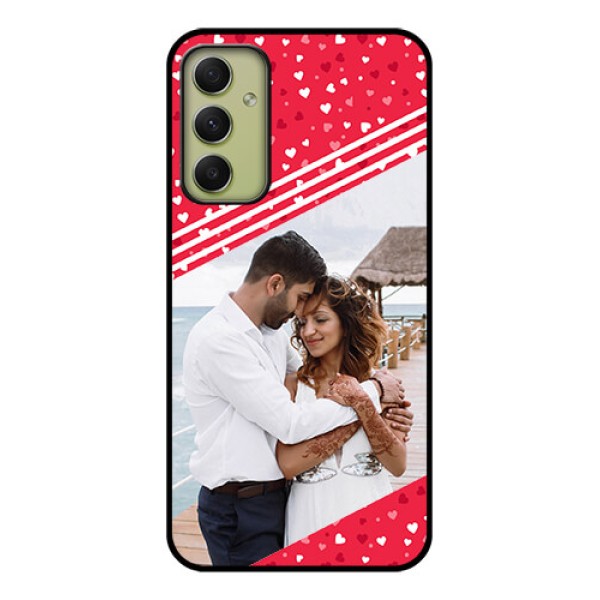 Galaxy A34 5G Custom Glass Mobile Case - Valentines Gift Design