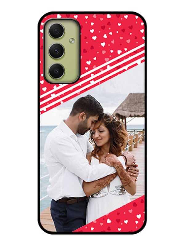 Custom Galaxy A34 5G Custom Glass Mobile Case - Valentines Gift Design