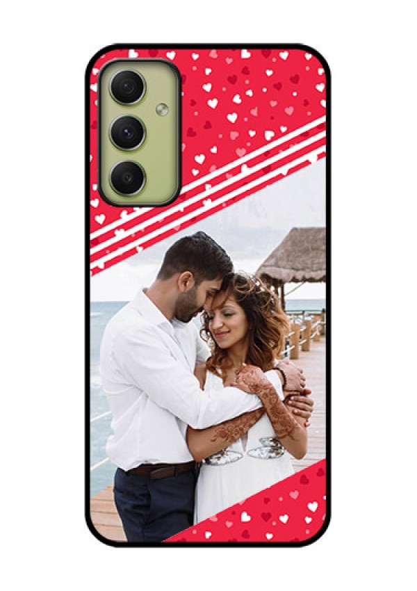 Galaxy A34 5G Custom Glass Mobile Case - Valentines Gift Design