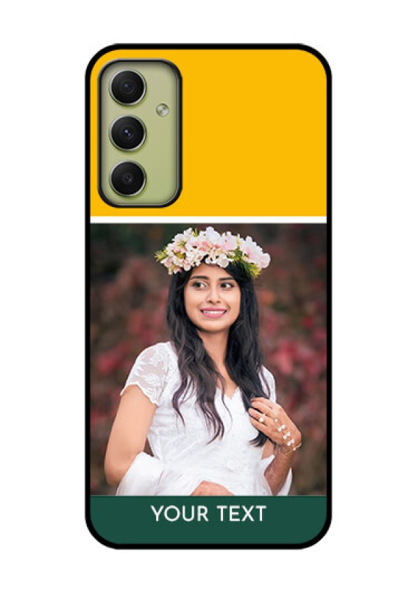 Galaxy A34 5G Photo Printing on Glass Case - Love You Design