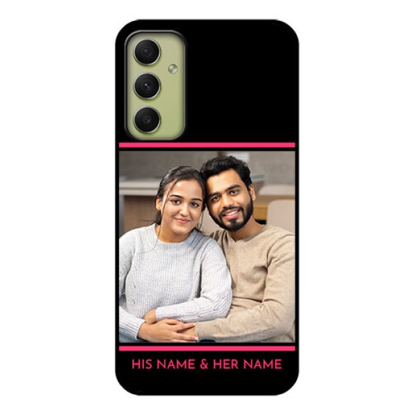 Galaxy A34 5G Custom Glass Mobile Case - with Add Text Design