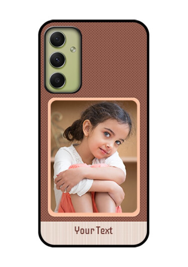 Galaxy A34 5G Custom Glass Phone Case - Simple Pic Upload Design
