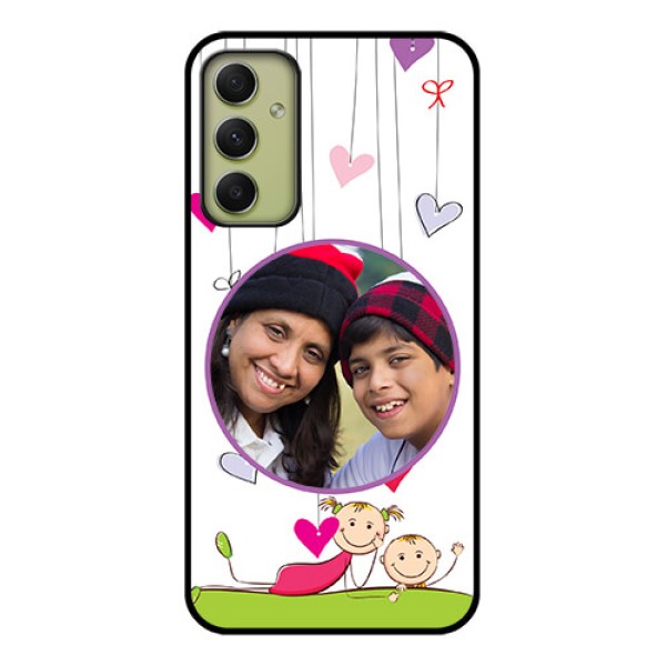 Galaxy A34 5G Photo Printing on Glass Case - Cute Kids Phone Case Design