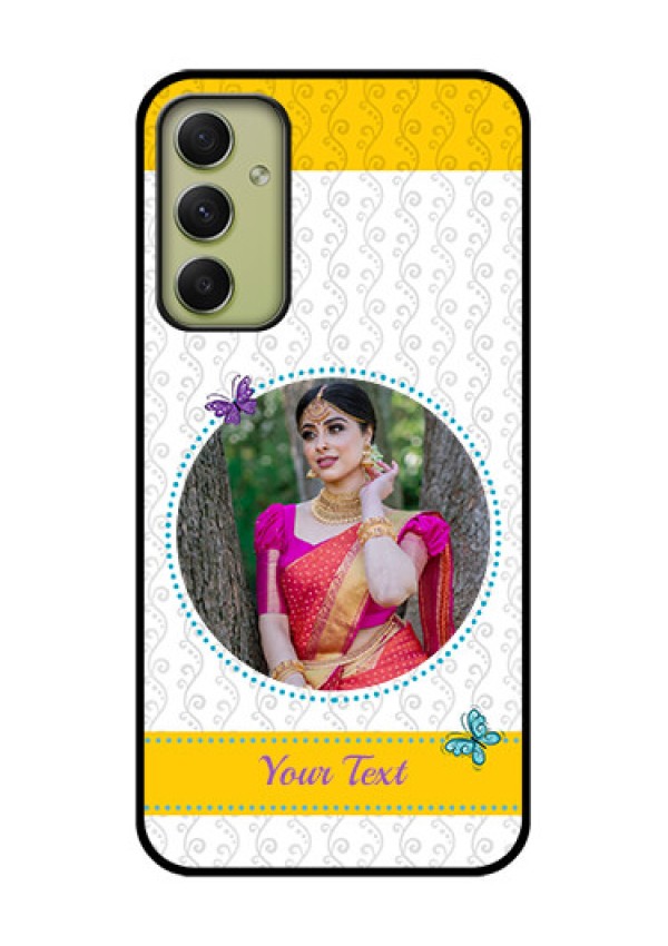 Galaxy A34 5G Custom Glass Mobile Case - Girls Premium Case Design