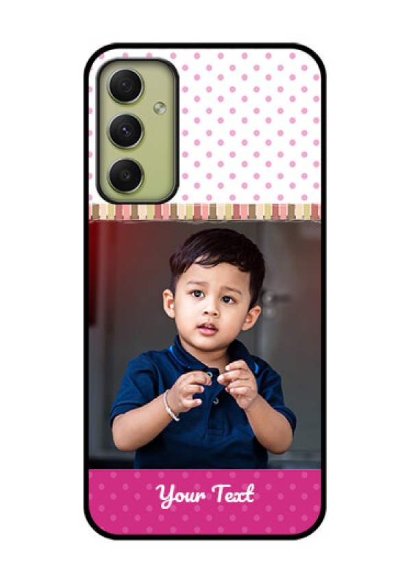 Galaxy A34 5G Photo Printing on Glass Case - Cute Girls Cover Design