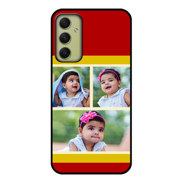 Galaxy A34 5G Custom Glass Mobile Case - Multiple Pic Upload Design Galaxy A34 5G Custom Glass Mobile Case - Multiple Pic Upload Design