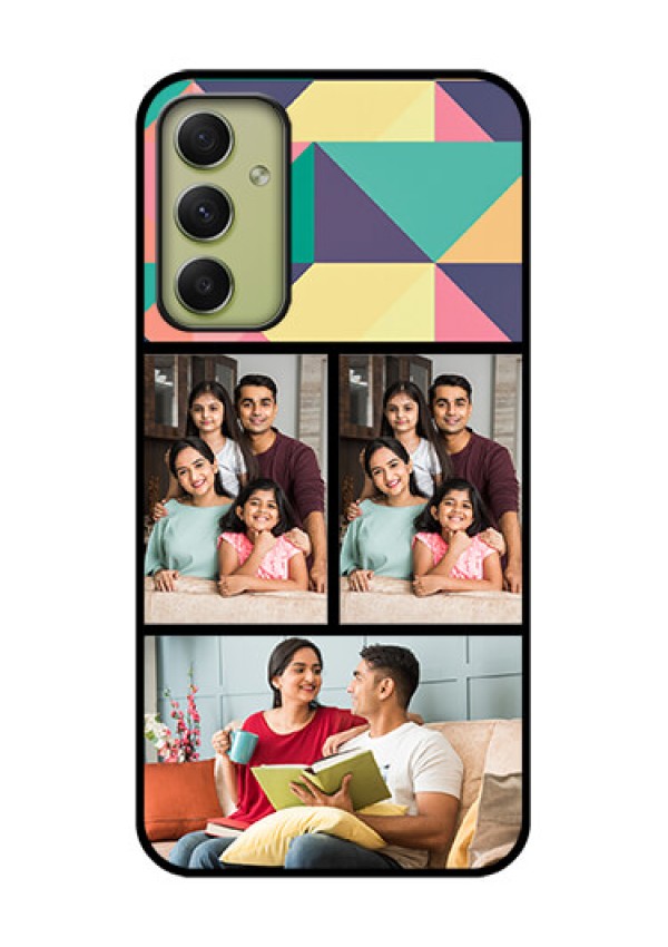 Galaxy A34 5G Custom Glass Phone Case - Bulk Pic Upload Design