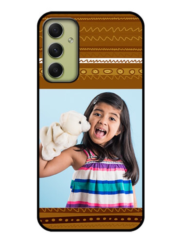 Custom Galaxy A34 5G Custom Glass Phone Case - Friends Picture Upload Design