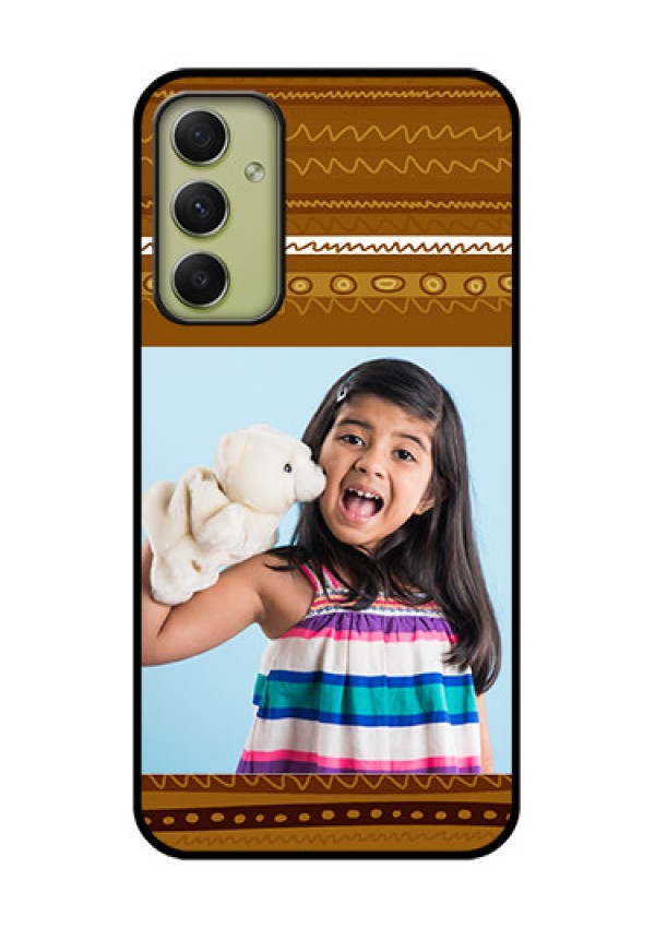 Galaxy A34 5G Custom Glass Phone Case - Friends Picture Upload Design