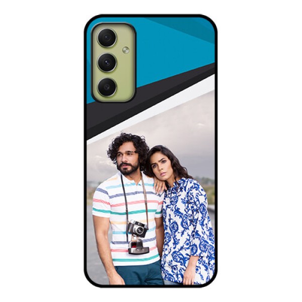 Galaxy A34 5G Photo Printing on Glass Case - Simple Pattern Photo Upload Design Galaxy A34 5G Photo Printing on Glass Case - Simple Pattern Photo Upload Design