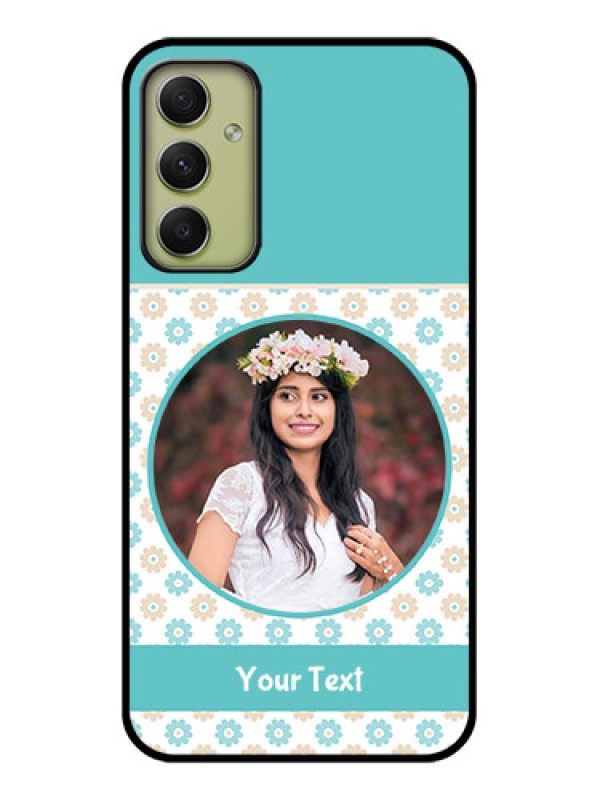 Custom Galaxy A34 5G Custom Glass Mobile Case - Beautiful Flowers Design