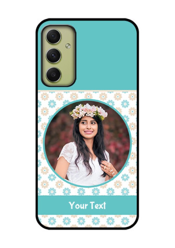 Galaxy A34 5G Custom Glass Mobile Case - Beautiful Flowers Design