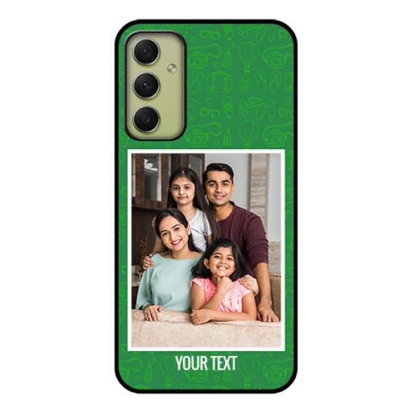 Galaxy A34 5G Personalized Glass Phone Case - Picture Upload Design