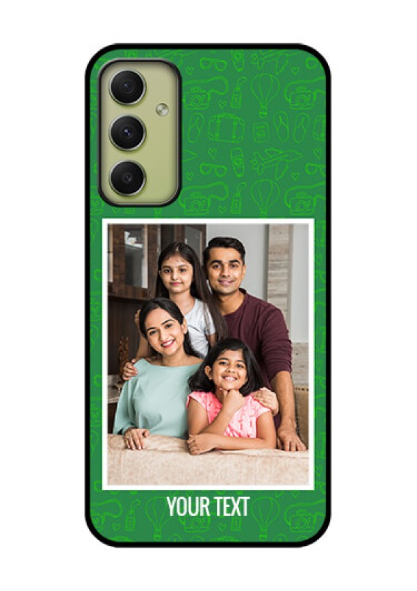 Galaxy A34 5G Personalized Glass Phone Case - Picture Upload Design
