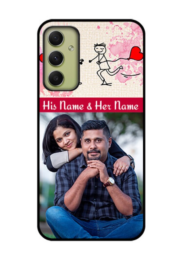 Galaxy A34 5G Photo Printing on Glass Case - You and Me Case Design