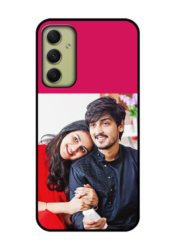 Galaxy A34 5G Custom Glass Mobile Case - Anniversary Cover Design
