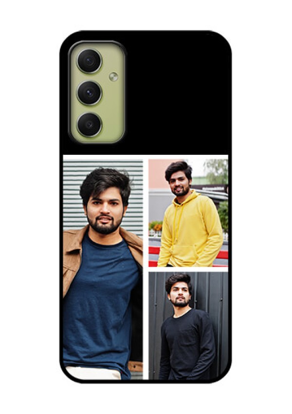 Galaxy A34 5G Photo Printing on Glass Case - Upload Multiple Picture Design