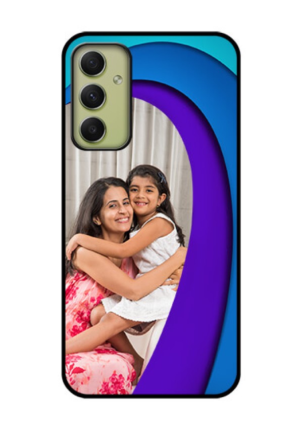 Galaxy A34 5G Photo Printing on Glass Case - Simple Pattern Design