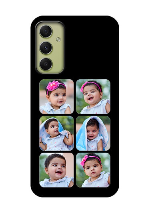 Galaxy A34 5G Photo Printing on Glass Case - Multiple Pictures Design