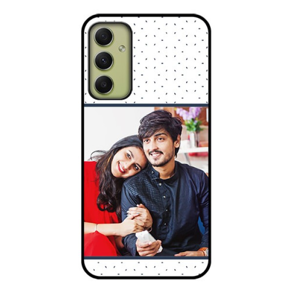 Galaxy A34 5G Personalized Glass Phone Case - Premium Dot Design