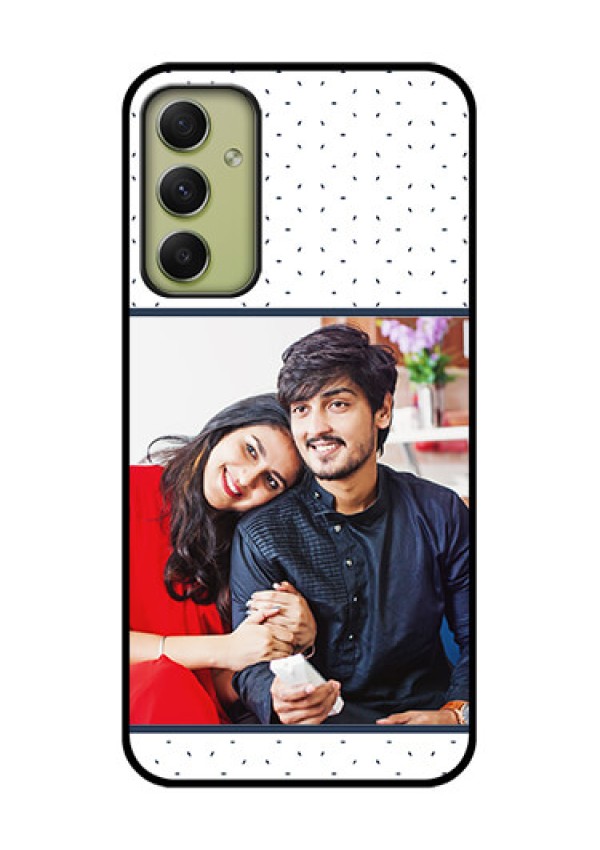 Galaxy A34 5G Personalized Glass Phone Case - Premium Dot Design