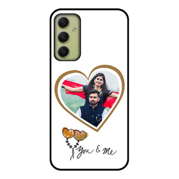Galaxy A34 5G Custom Glass Mobile Case - You & Me Design