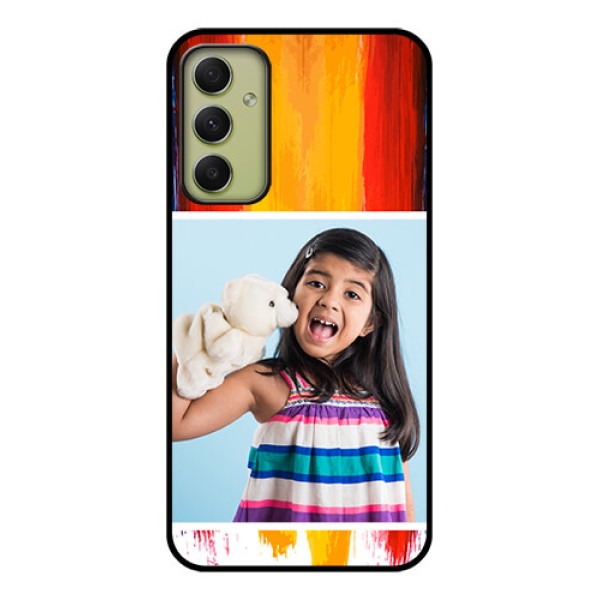 Galaxy A34 5G Personalized Glass Phone Case - Multi Color Design