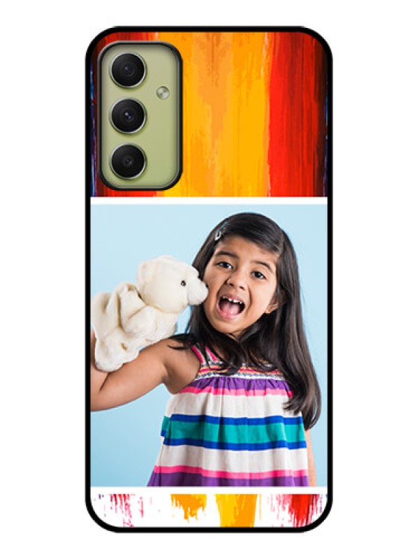 Custom Galaxy A34 5G Personalized Glass Phone Case - Multi Color Design