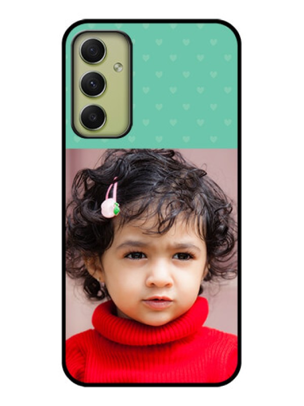 Custom Galaxy A34 5G Custom Glass Phone Case - Lovers Picture Design