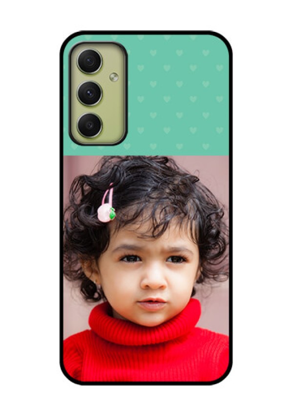 Galaxy A34 5G Custom Glass Phone Case - Lovers Picture Design