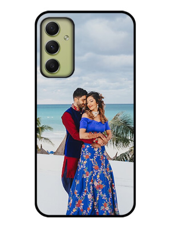 Custom Galaxy A34 5G Photo Printing on Glass Case - Upload Full Picture Design