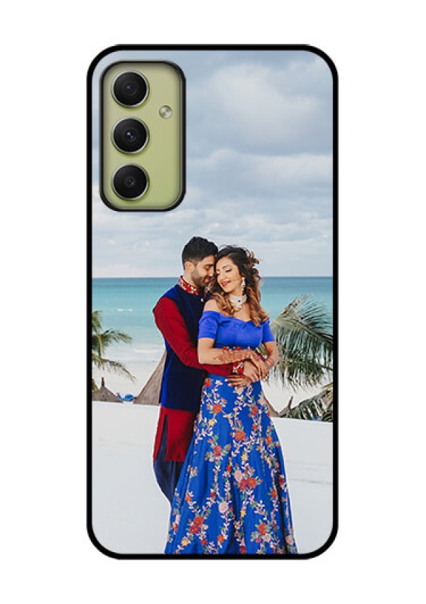 Galaxy A34 5G Photo Printing on Glass Case - Upload Full Picture Design