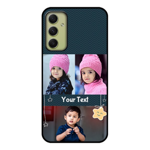 Galaxy A34 5G Custom Glass Mobile Case - Hanging Stars Design