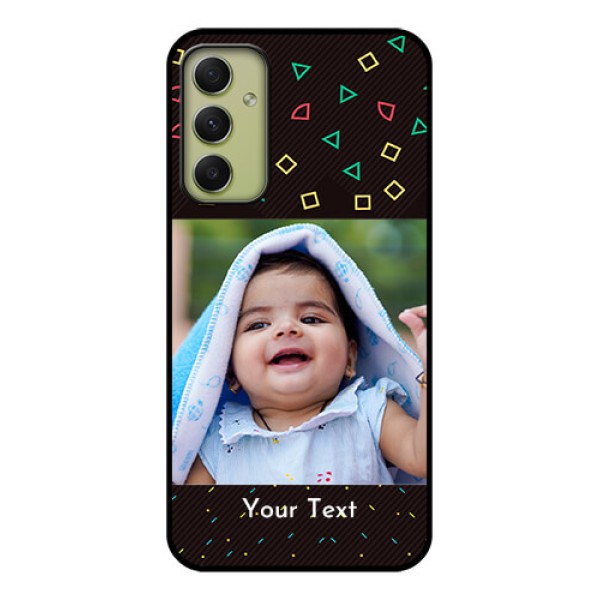 Galaxy A34 5G Custom Glass Phone Case - with confetti birthday design