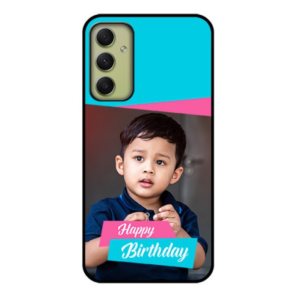 Galaxy A34 5G Personalized Glass Phone Case - Image Holder with 2 Color Design Galaxy A34 5G Personalized Glass Phone Case - Image Holder with 2 Color Design