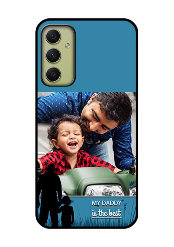 Galaxy A34 5G Custom Glass Mobile Case - Best dad design