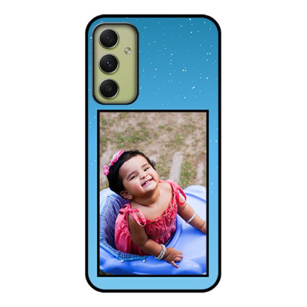 Galaxy A34 5G Custom Glass Mobile Case - Wave Pattern Colorful Design