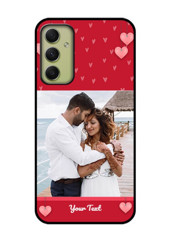 Galaxy A34 5G Custom Glass Phone Case - Valentines Day Design