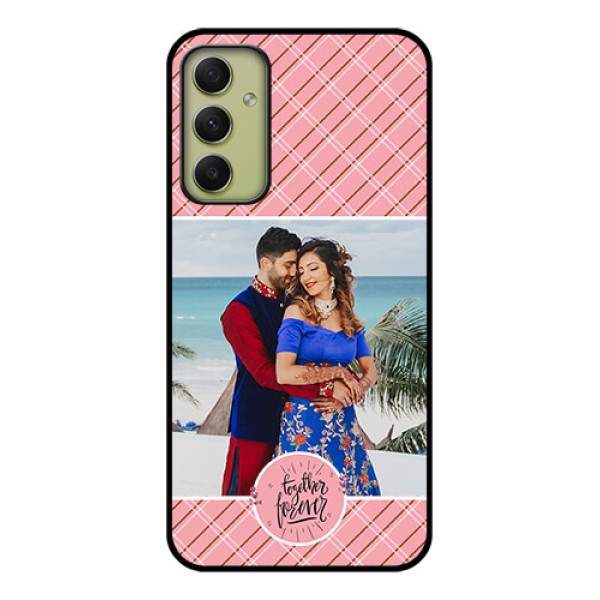 Galaxy A34 5G Personalized Glass Phone Case - Together Forever Design