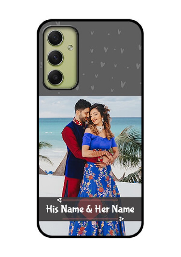 Galaxy A34 5G Custom Glass Mobile Case - Buy Love Design with Photo Online