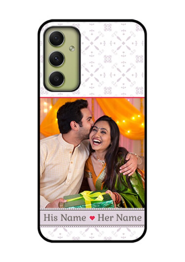 Galaxy A34 5G Custom Glass Mobile Case - with Photo and Ethnic Design