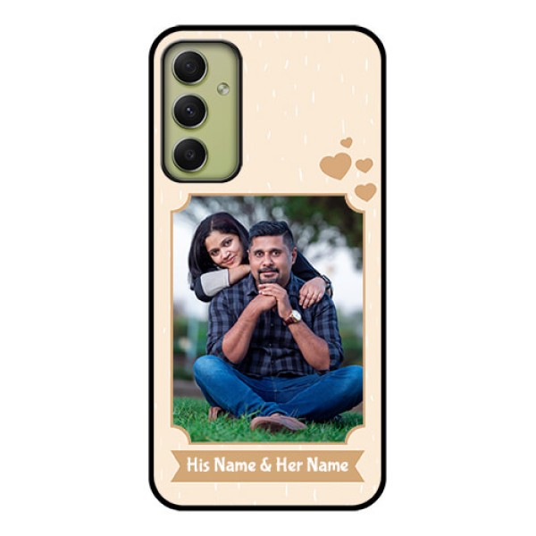 Galaxy A34 5G Custom Glass Phone Case - with confetti love design