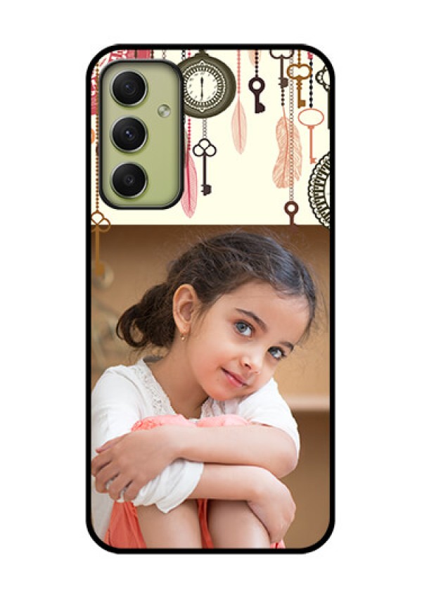 Galaxy A34 5G Custom Glass Mobile Case - Boho Style Design