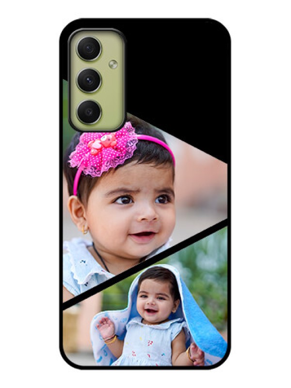 Custom Galaxy A34 5G Custom Glass Phone Case - Semi Cut Design