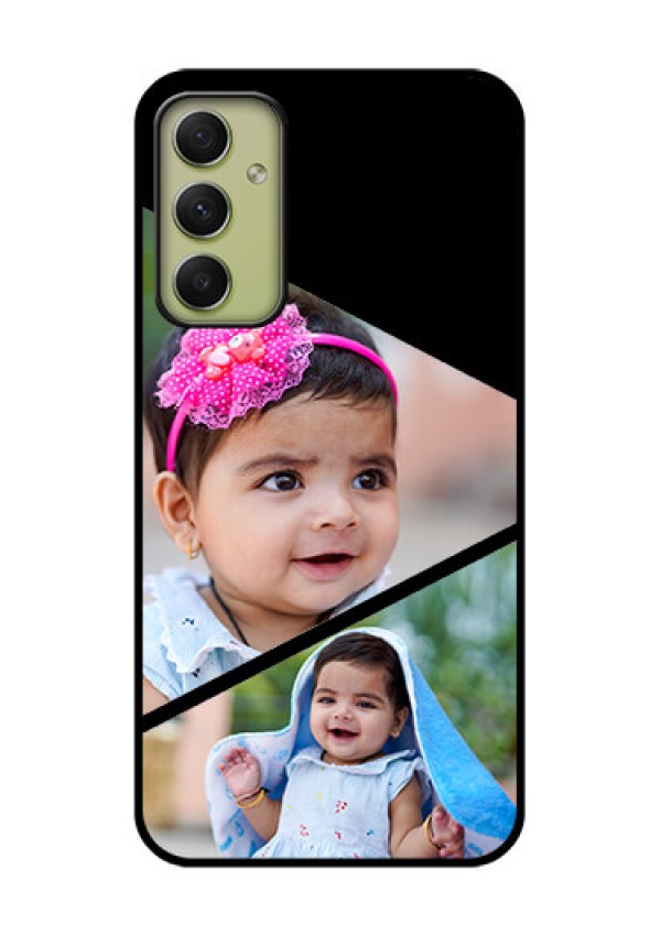 Galaxy A34 5G Custom Glass Phone Case - Semi Cut Design