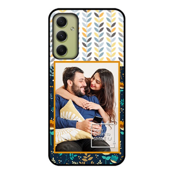 Galaxy A34 5G Custom Glass Mobile Case - Pattern Design